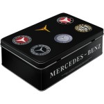 Nostalgic Μεταλλικό κουτί Flat 3D Mercedes-Benz - Logo Evolution