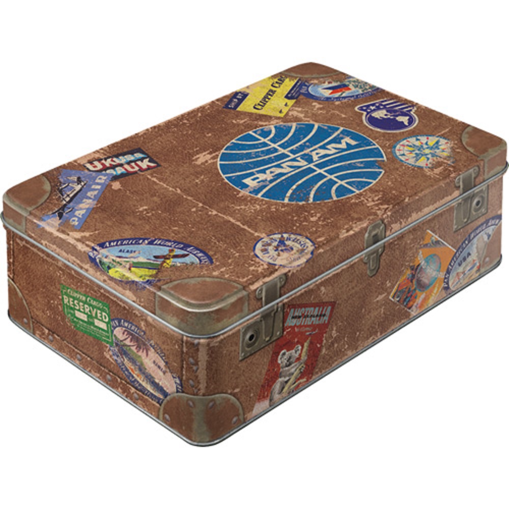 Nostalgic Tin Box Flat 3D Pan Am - Travel Stickers