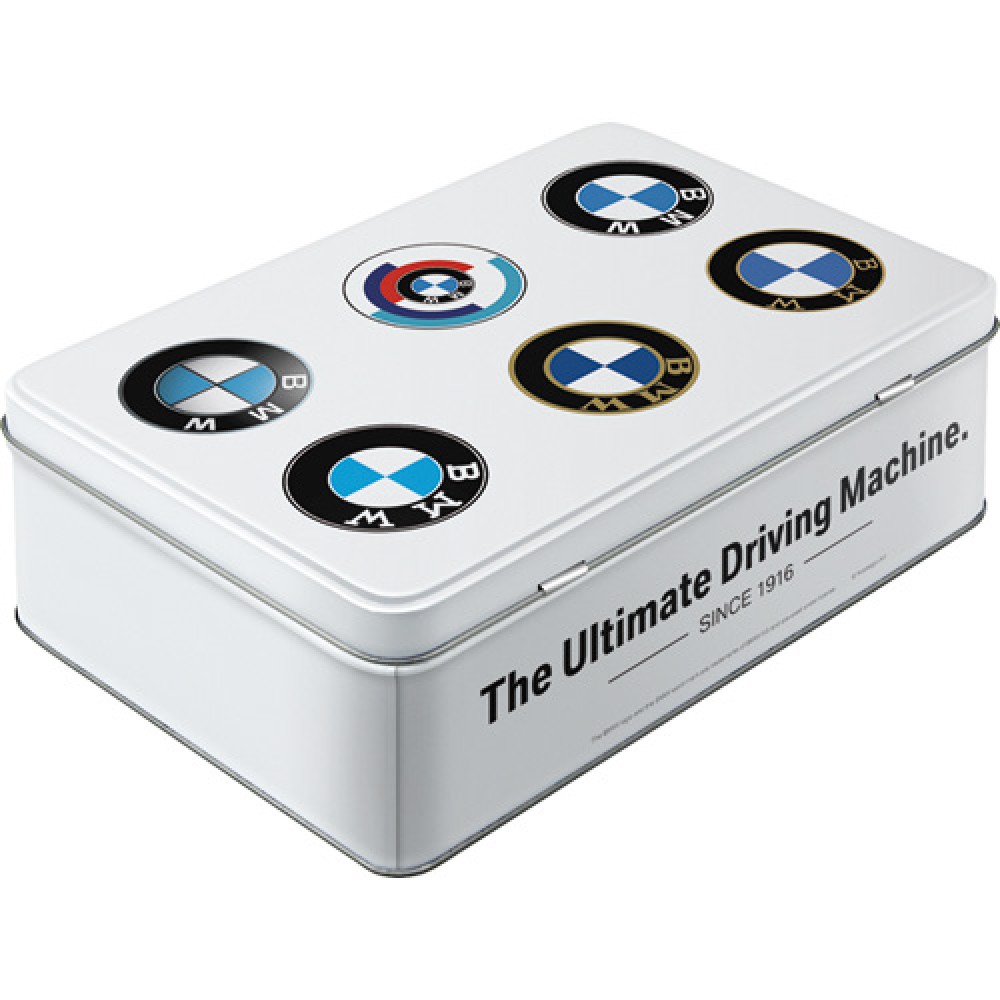 Nostalgic Μεταλλικό κουτί Flat 3D BMW - Logo Evolution