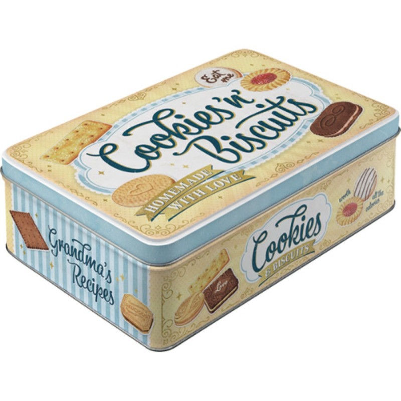 Nostalgic Μεταλλικό κουτί Flat Cookies 'n' Biscuits