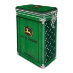 Nostalgic Μεταλλικό κουτί καπάκι με κλιπ John Deere - Diamond Plate Green