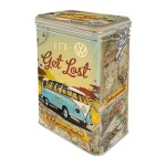 Nostalgic Μεταλλικό κουτί καπάκι με κλιπ VW Bulli - Lets Get Lost