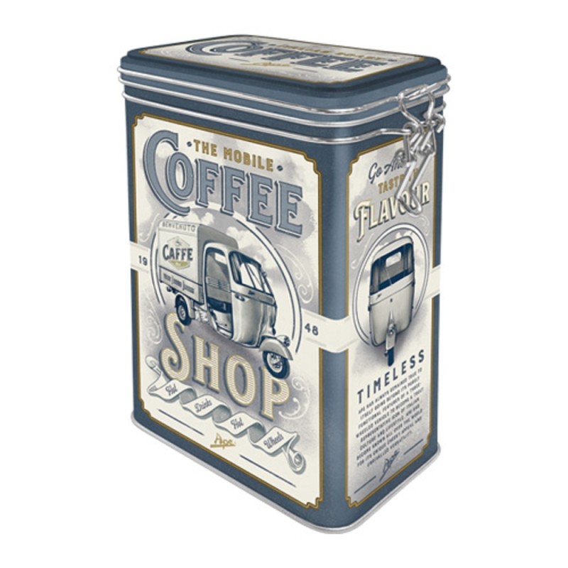 Nostalgic Μεταλλικό κουτί καπάκι με κλιπ Ape - Coffee Shop