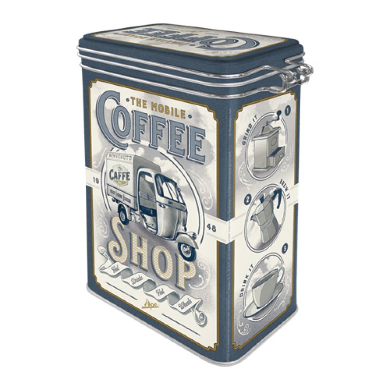 Nostalgic Μεταλλικό κουτί καπάκι με κλιπ Ape - Coffee Shop