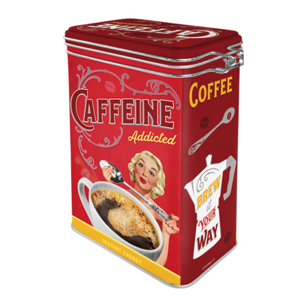 Nostalgic clip top box Say it 50's Hot Coffee Now