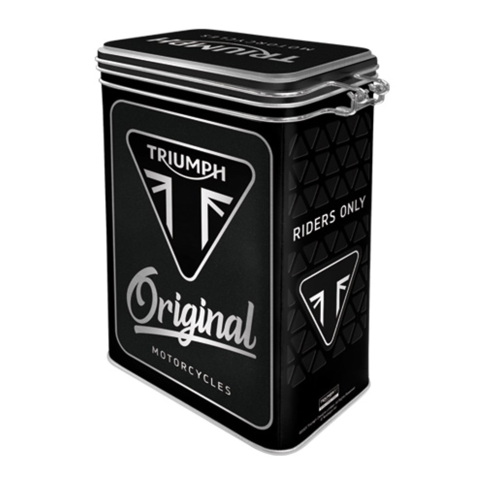 Nostalgic Μεταλλικό κουτί καπάκι με κλιπ Triumph - Original Motorcycles