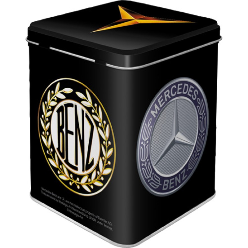 Nostalgic Μεταλλικό Κουτί Τσαγιού Mercedes-Benz - Logo Evolution