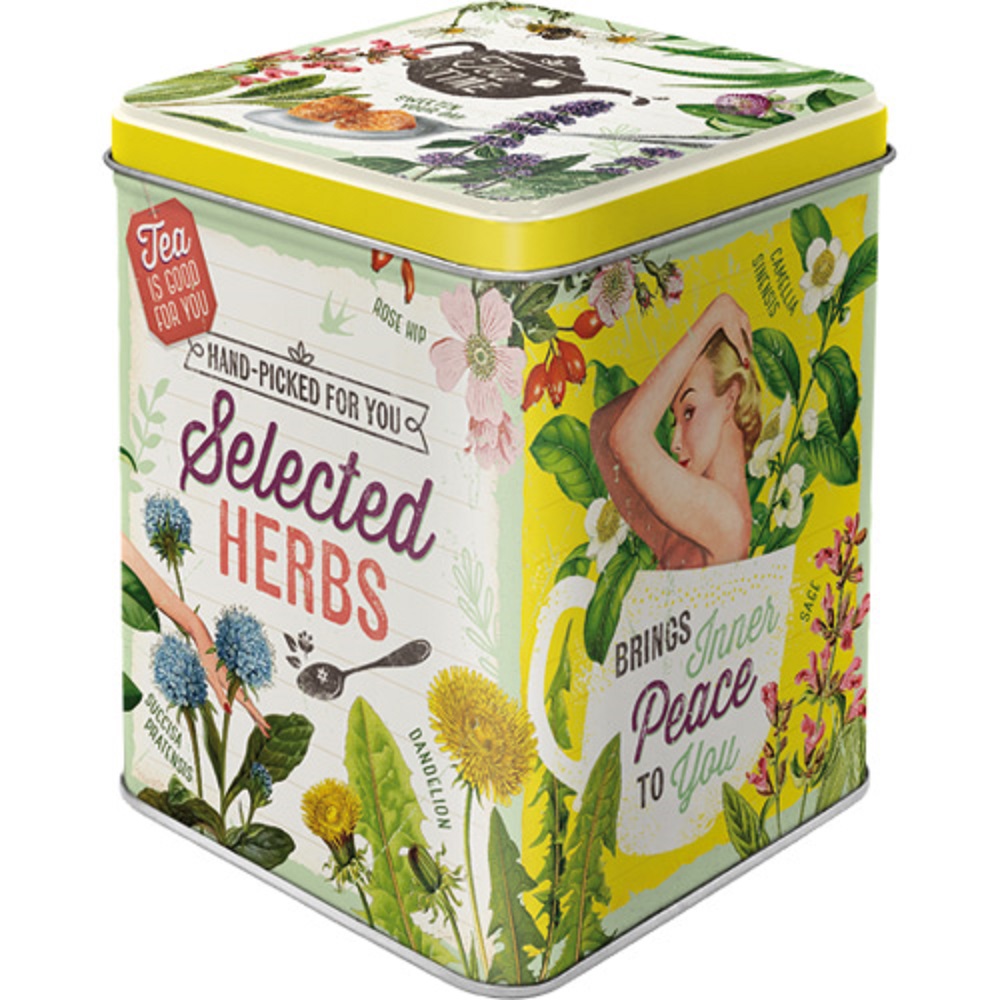 Nostalgic Tea Box Say it 50's Selected Herbs