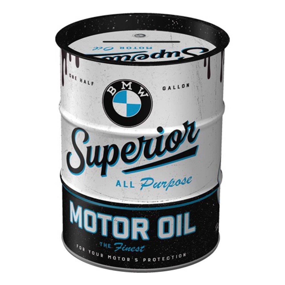 Nostalgic Money Box Oil Barrel BMW - Superior Motor Oil