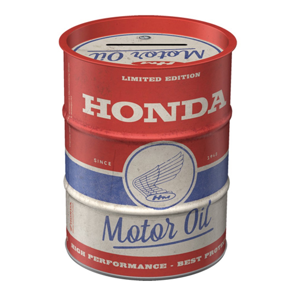 Nostalgic Spardose Olfass Honda MC - Motor Oil
