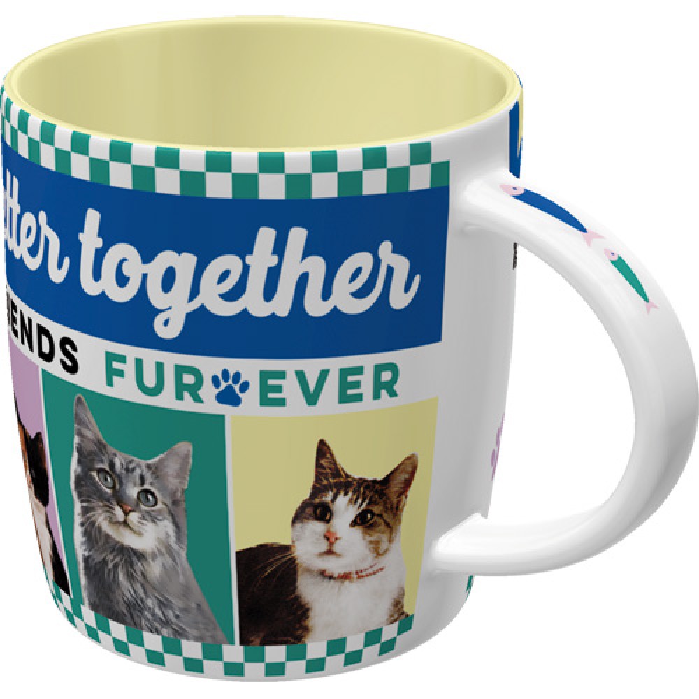 Nostalgic Mug Better Together Cats
