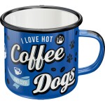 Nostalgic Κούπα σμάλτου PfotenSchild - Hot Coffee & Cool Dogs