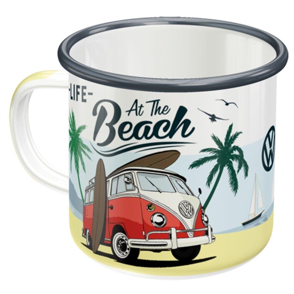 Nostalgic Enamel Mug VW Bulli - Beach Volkswagen