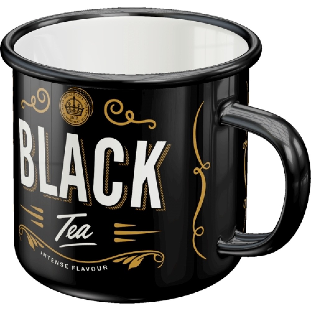 Nostalgic Enamel Mug Black Tea
