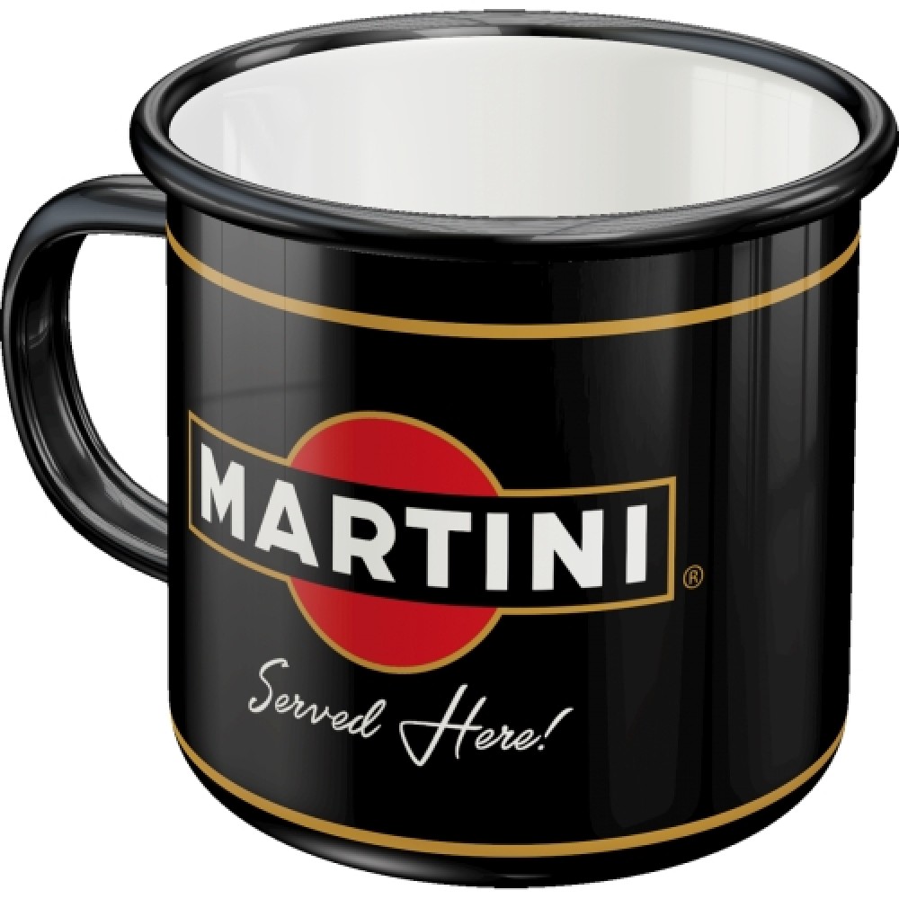 Nostalgic Enamel Mug Martini Served Here