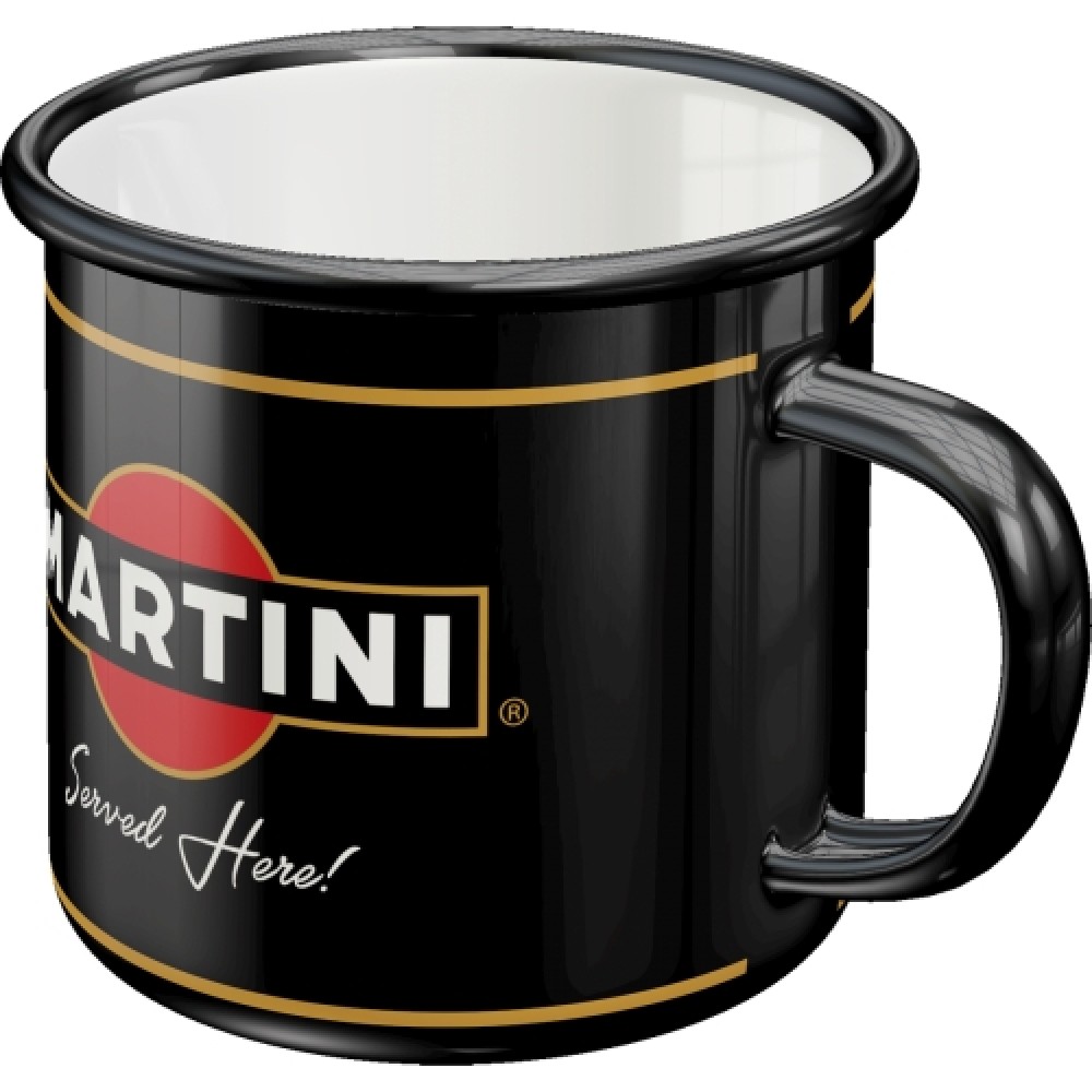 Nostalgic Enamel Mug Martini Served Here