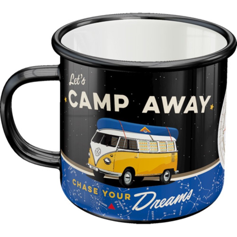 Nostalgic Κούπα σμάλτου VW Bulli - Let's Camp Away Night