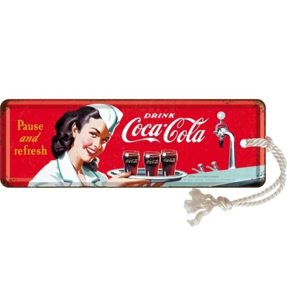 Nostalgic Metal Bookmark Coca-Cola - Waitress