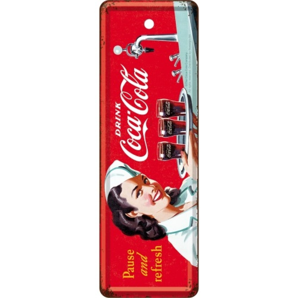 Nostalgic Metal Bookmark Coca-Cola - Waitress