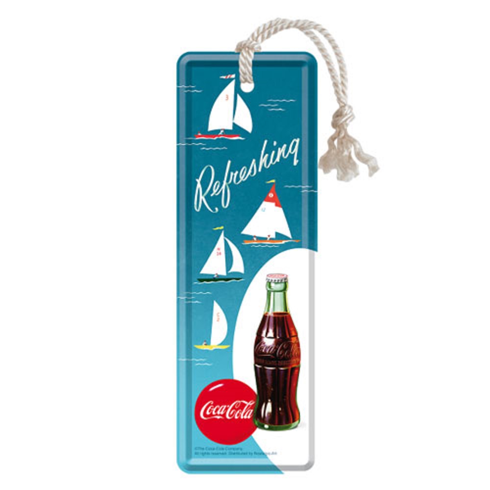 Nostalgic Metal Bookmark Coca-Cola- Sailing Boats
