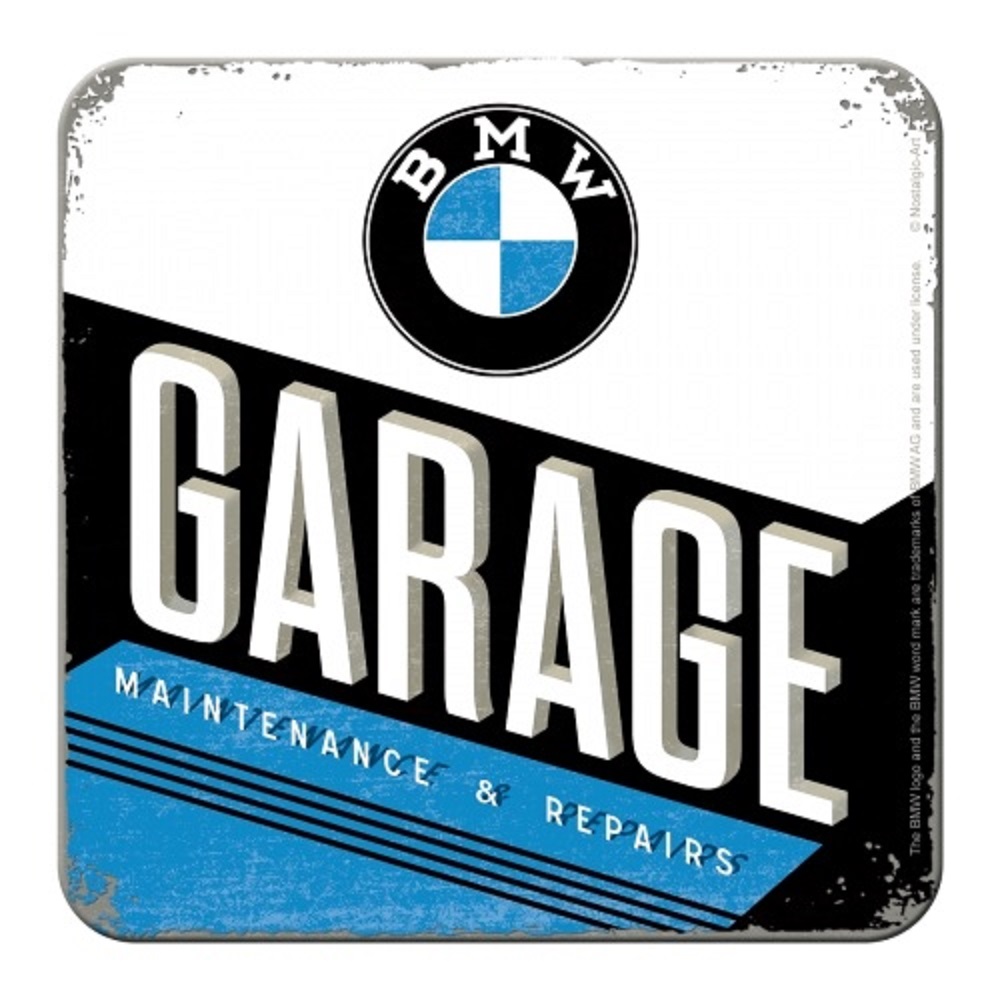 Nostalgic Metal Coaster BMW - Garage