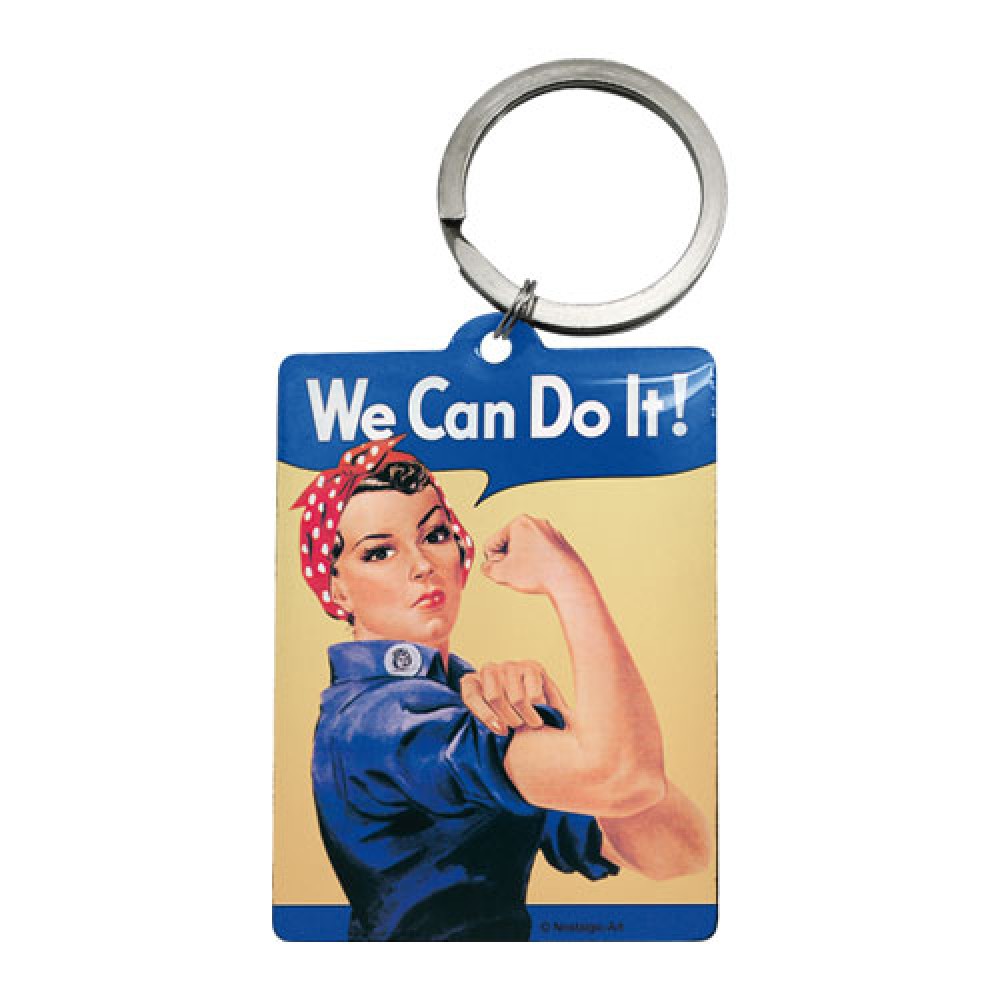 Nostalgic Key Chain 6x4,5cm USA We can do it