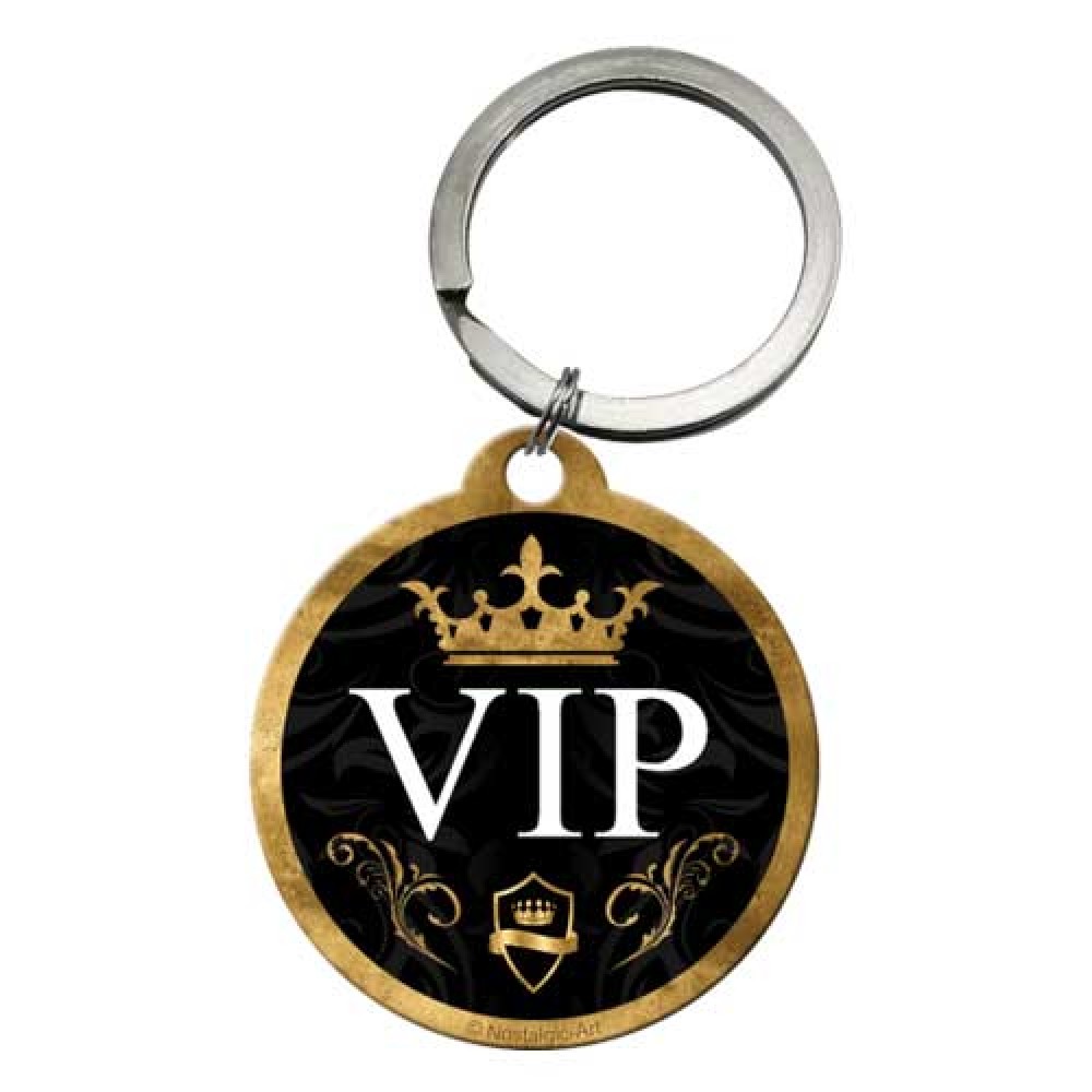 Nostalgic Key Chain Round Achtung VIP