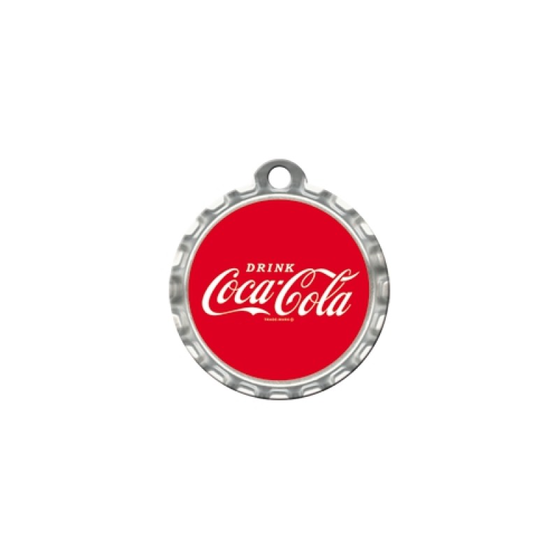 Nostalgic Μπρελοκ στρόγγυλο Coca-Cola - Logo Red Crown Cap