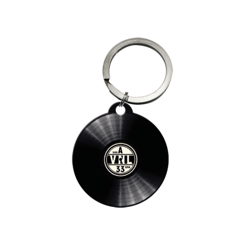 Nostalgic Key Chain Round 4 cm Retro Vinyl