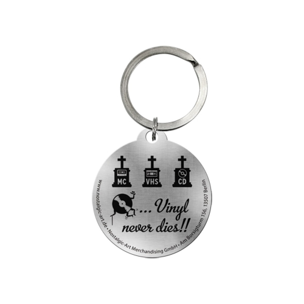 Nostalgic Key Chain Round 4 cm Retro Vinyl