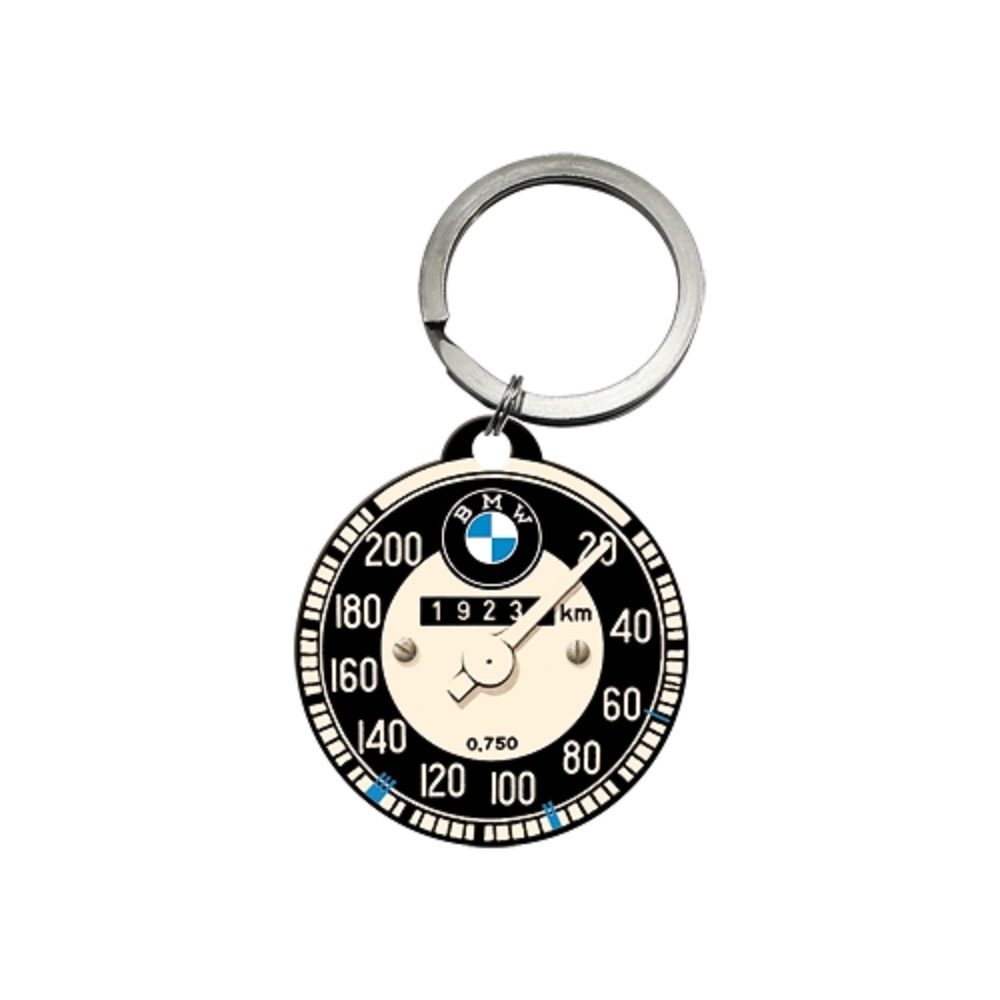 Nostalgic Key Chain Round 4 cm BMW - Tachometer
