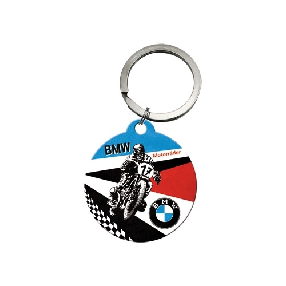 Nostalgic Key Chain Round 4 cm BMW - Motorrader