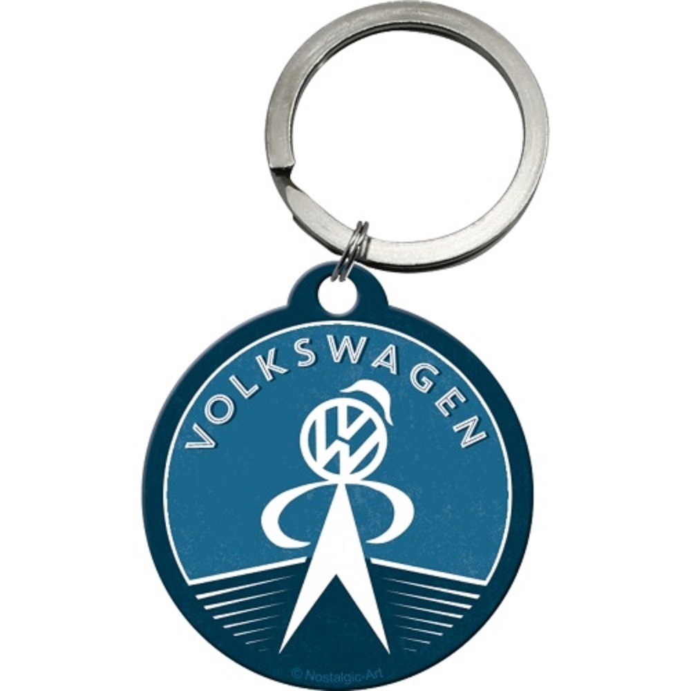 Nostalgic Key Chain Round Volkswagen VW Service Manikin