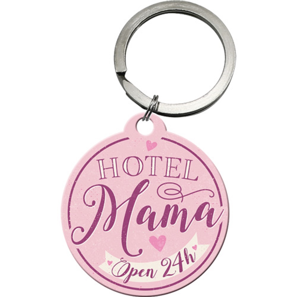 Nostalgic Key Chain Round Hotel Mama