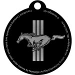 Nostalgic Μπρελοκ στρόγγυλο Ford Mustang - Horse & Stripes Logo