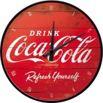 Nostalgic Ρολόι τοίχου Coca-Cola - Logo Red Refresh Yourself