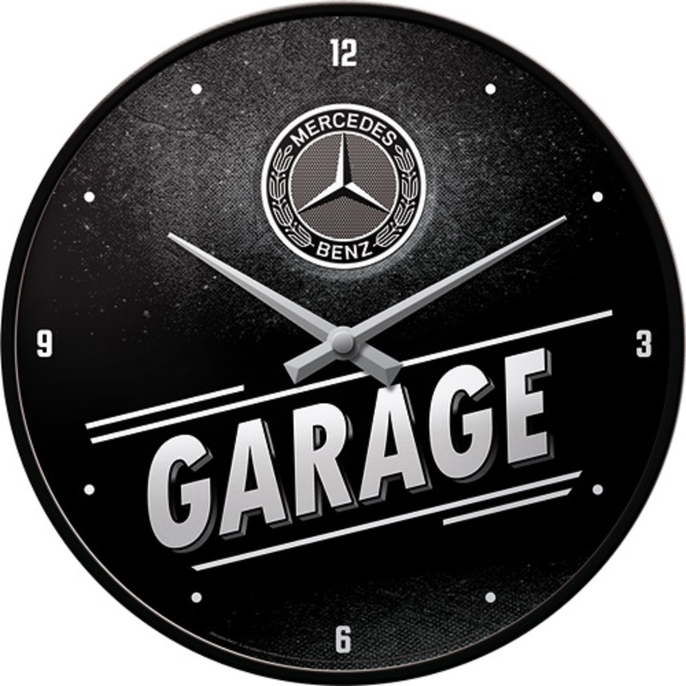 Nostalgic Wall Clock Mercedes-Benz - Garage Mercedes-Benz