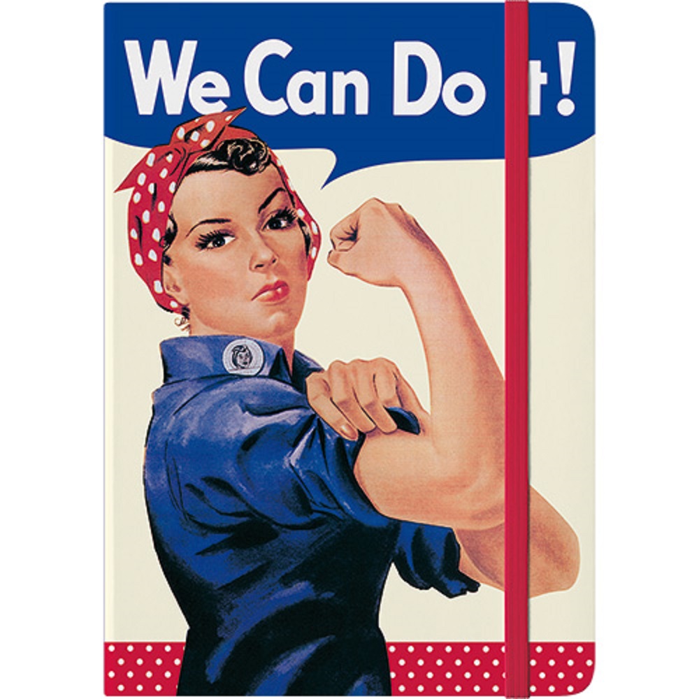 Nostalgic Notebook USA We Can Do It - Dots