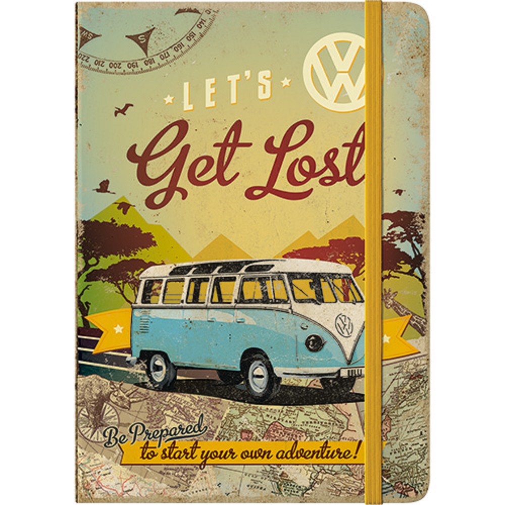 Nostalgic Notebook Volkswagen VW Bulli - Let/s Get Lost