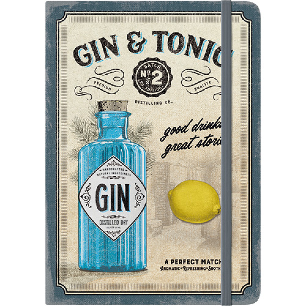 Nostalgic Notebook Gin & Tonic - Drinks & Stories