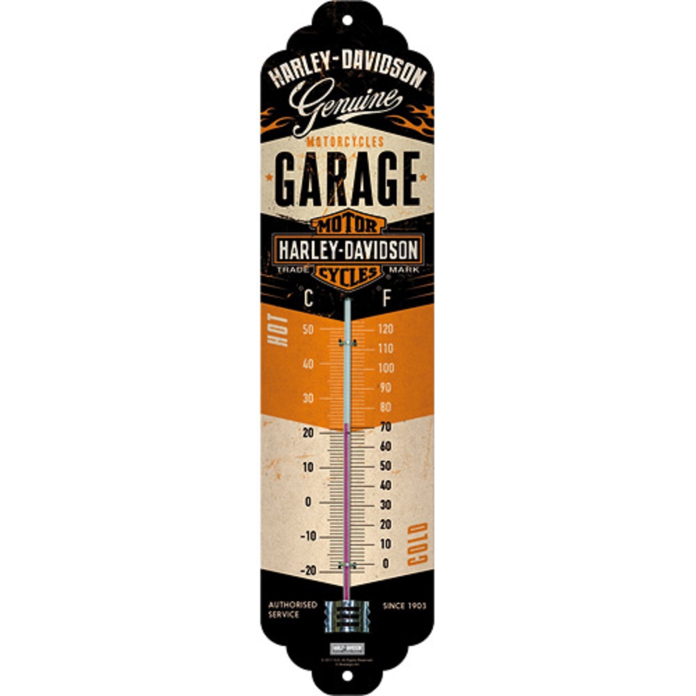 Nostalgic Thermometer Harley-Davidson Garage
