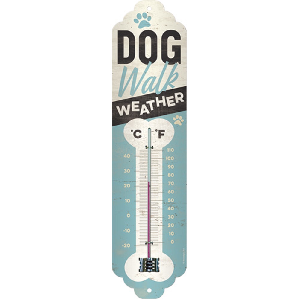 Nostalgic Thermometer Dog Walk Weather