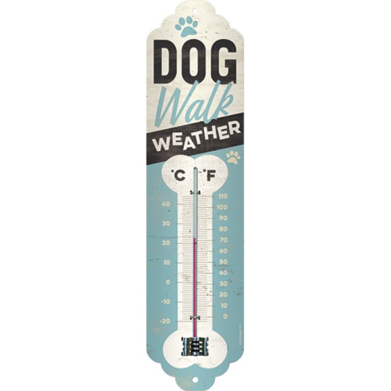 Nostalgic Θερμόμετρο 'Dog Walk Weather'