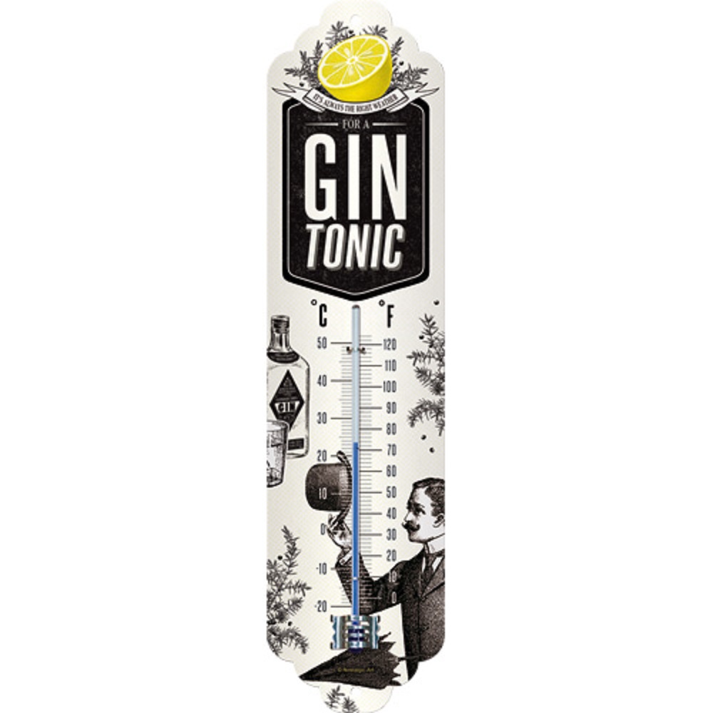 Nostalgic Thermometer Gin Tonic Weather