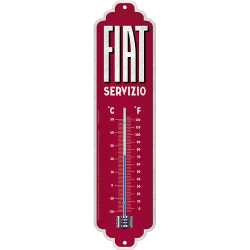 Nostalgic Θερμόμετρο 'Fiat - Servizio'