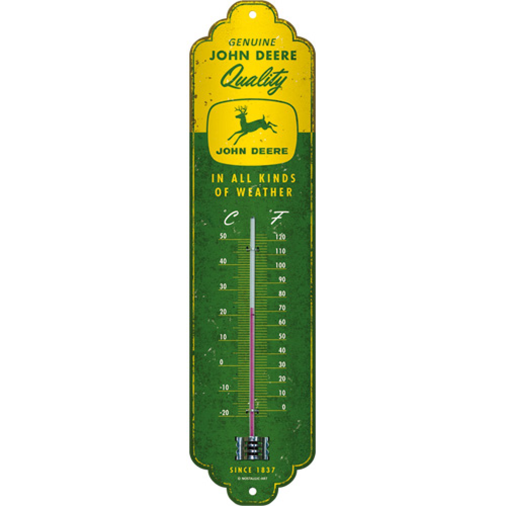 Nostalgic Thermometer John Deere - In all kinds of weather
