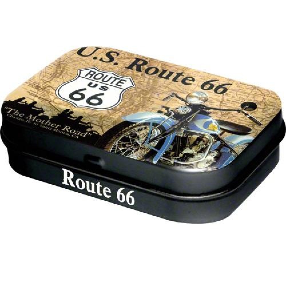 Nostalgic Μεταλλικό κουτάκι με μέντες Route 66 Map