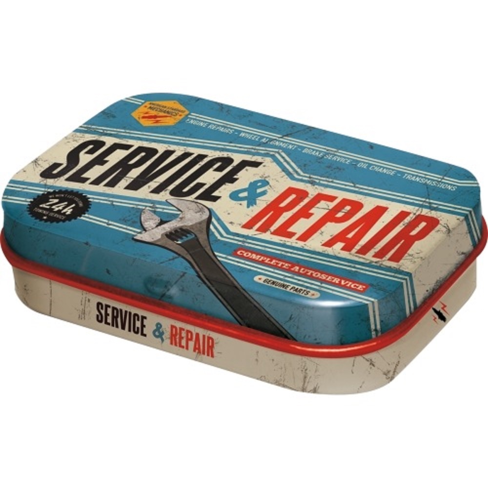 Nostalgic Μεταλλικό κουτάκι με μέντες Best Garage Service & Repair 15gr