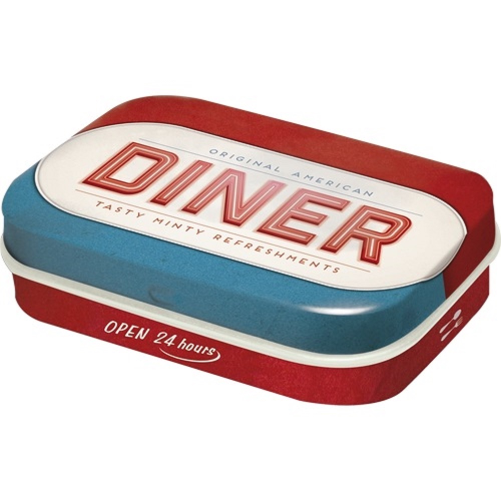 Nostalgic Μεταλλικό κουτάκι με μέντες USA Diner 15gr