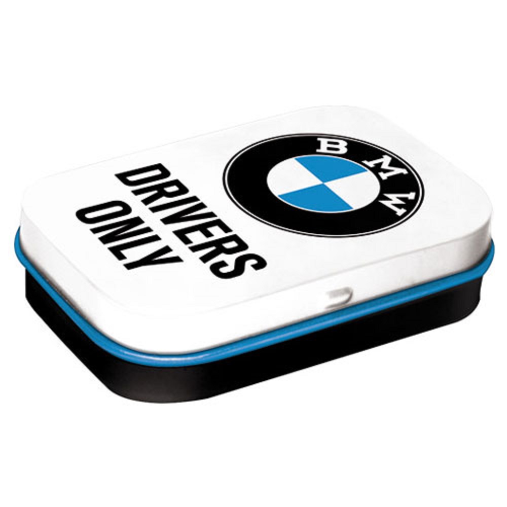 Nostalgic Μεταλλικό κουτάκι με μέντες BMW - Drivers Only White 15gr